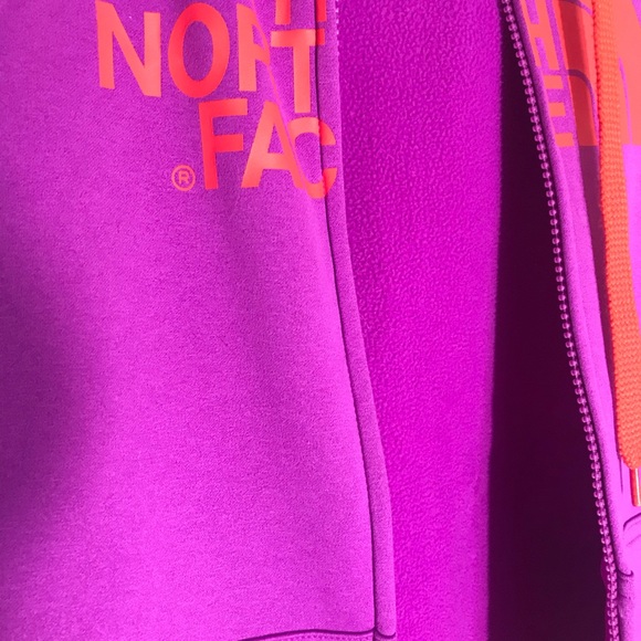 Purple, Blue, Orange North Face Hoodie. Sz S. - Picture 5 of 6